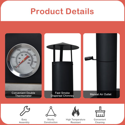 - TANGZON Outdoor Pizza Oven | Wood-fired Pizza Maker | Pizza Stone | Waterproof Cover -