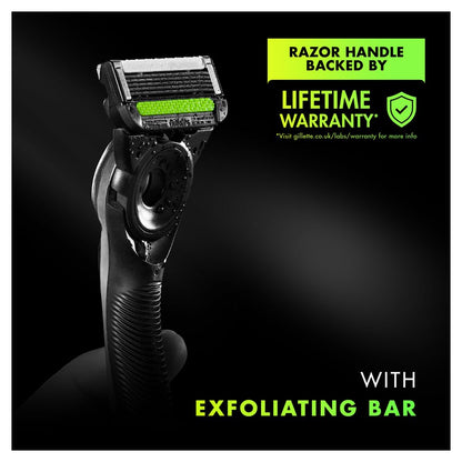- Fusion Gillette Labs Men's Razor + 8 Razor Blade Refills | Exfoliating Bar, Includes Premium Magnetic Stand & Travel Case -