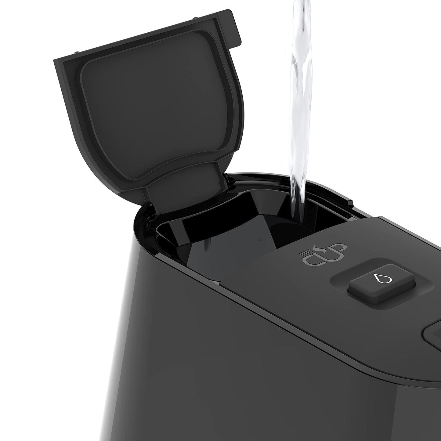 Breville HotCup Hot Water Dispenser | 1.7 Litres with 3 KW Fast Boil | Pre-set cup fill, with manual “STOP” button | Energy-efficient use | Gloss Black [VKT124]