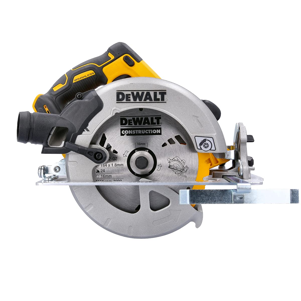 Dewalt DCS570 18V XR Brushless Circular Saw with 2 x 5Ah Batteries, Charger & Case