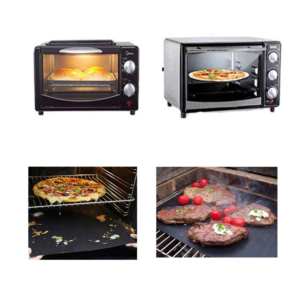 - GQC BBQ Mats | Set of 6 BBQ Grill Mats | Nonstick Reusable Barbecue Baking Mat -