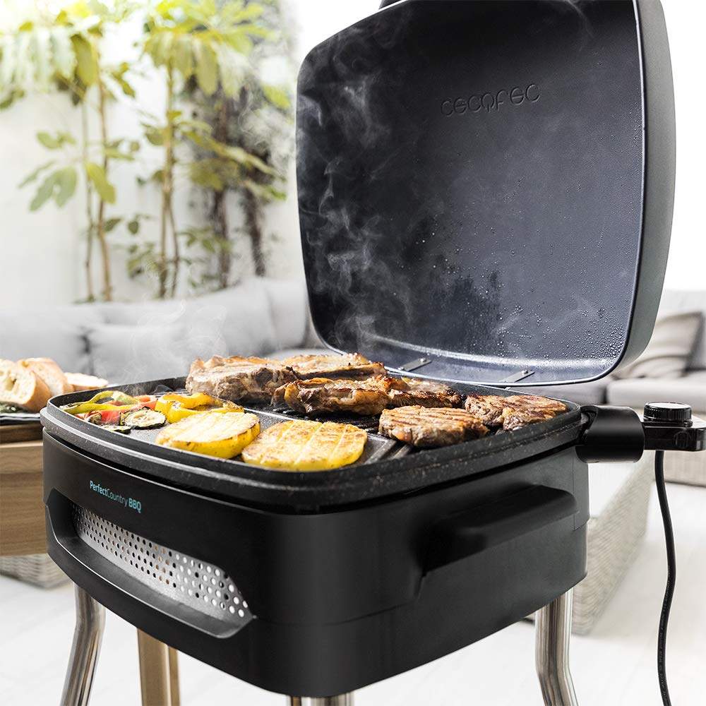 Cecotec PerfectCountry BBQ Barbecue Electric with 2000 W of Power and Coating RockStone