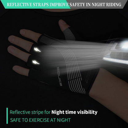 - Souke Sports Cycling Gloves | Half Finger Bicycle Gloves -