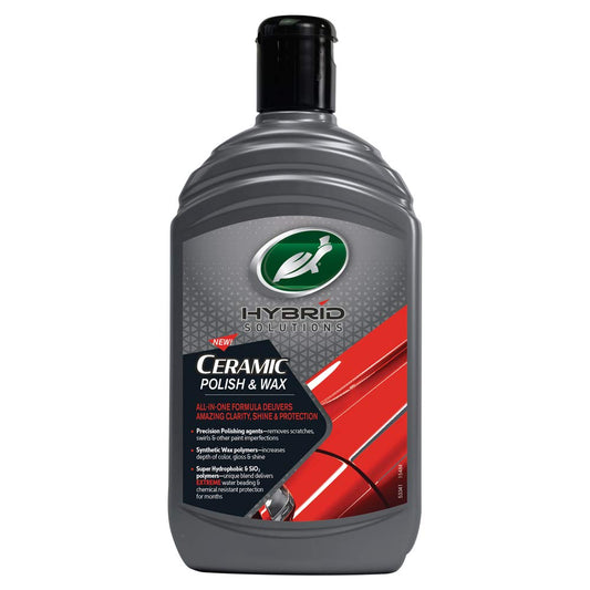 - Turtle Wax 53341 | Hybrid Solutions Ceramic Polish & Wax 500ml | All In One Scratch & Swirl Removal Treatment  -