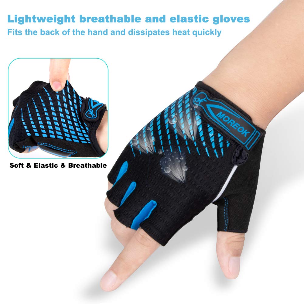 - LUROON Cycling Gloves | Half Finger Gel Padded Bike Gloves | Anti-Slip -
