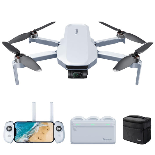 - Potensic ATOM Combo 4K GPS Drone | 3-Axis Gimbal | 6KM Transmission <249g, 32-min per Battery -