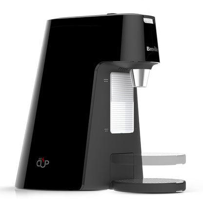 Breville HotCup Hot Water Dispenser | 1.7 Litres with 3 KW Fast Boil | Pre-set cup fill, with manual “STOP” button | Energy-efficient use | Gloss Black [VKT124]
