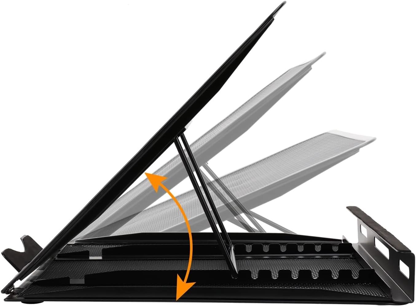 Amazon Basics Ventilated Adjustable Ergonomic Laptop Stand, 33 x 28.7 x 18.5 cm, Black