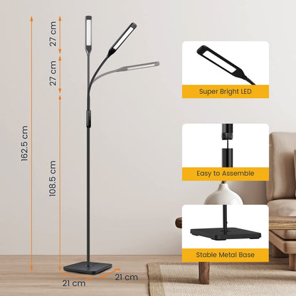 - Lastar LED Floor Lamp | Reading Standing Lamp with Remote and Touch Control -