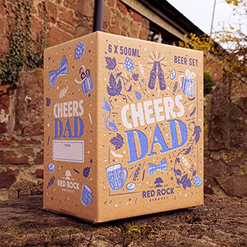 - Red Rock Brewery Cheers Dad Mixed Craft Beer Gift Set | 6 Bottles In A Presentation Box –