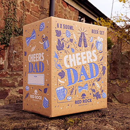 - Red Rock Brewery Cheers Dad Mixed Craft Beer Gift Set | 6 Bottles In A Presentation Box –