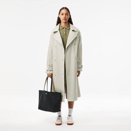 - Lacoste Women's Reversible Tote Bag | Anna Black Warm Sand -