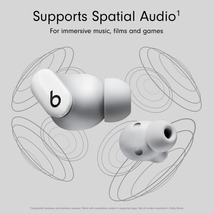 Beats Studio Buds – True Wireless Noise Cancelling Earbuds – IPX4 rating, Sweat Resistant Earphones, Compatible with Apple & Android, Class 1 Bluetooth, Built-in Microphone – White