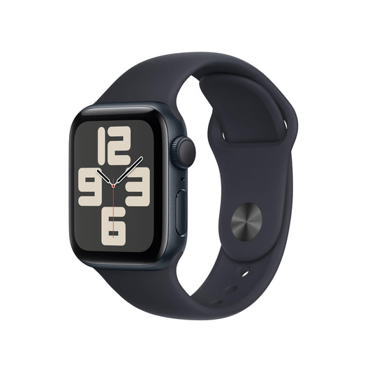 Apple Watch SE (2nd Gen, 2023) [GPS 40mm] Smartwatch with Midnight Aluminium Case with Midnight Sport Band S/M. Fitness & Sleep Tracker, Crash Detection, Heart Rate Monitor