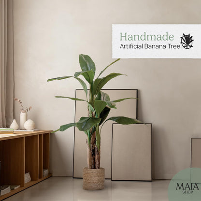 - Maia Shop Artificial Banana Tree | 150 cm | Home and Office Decoration -