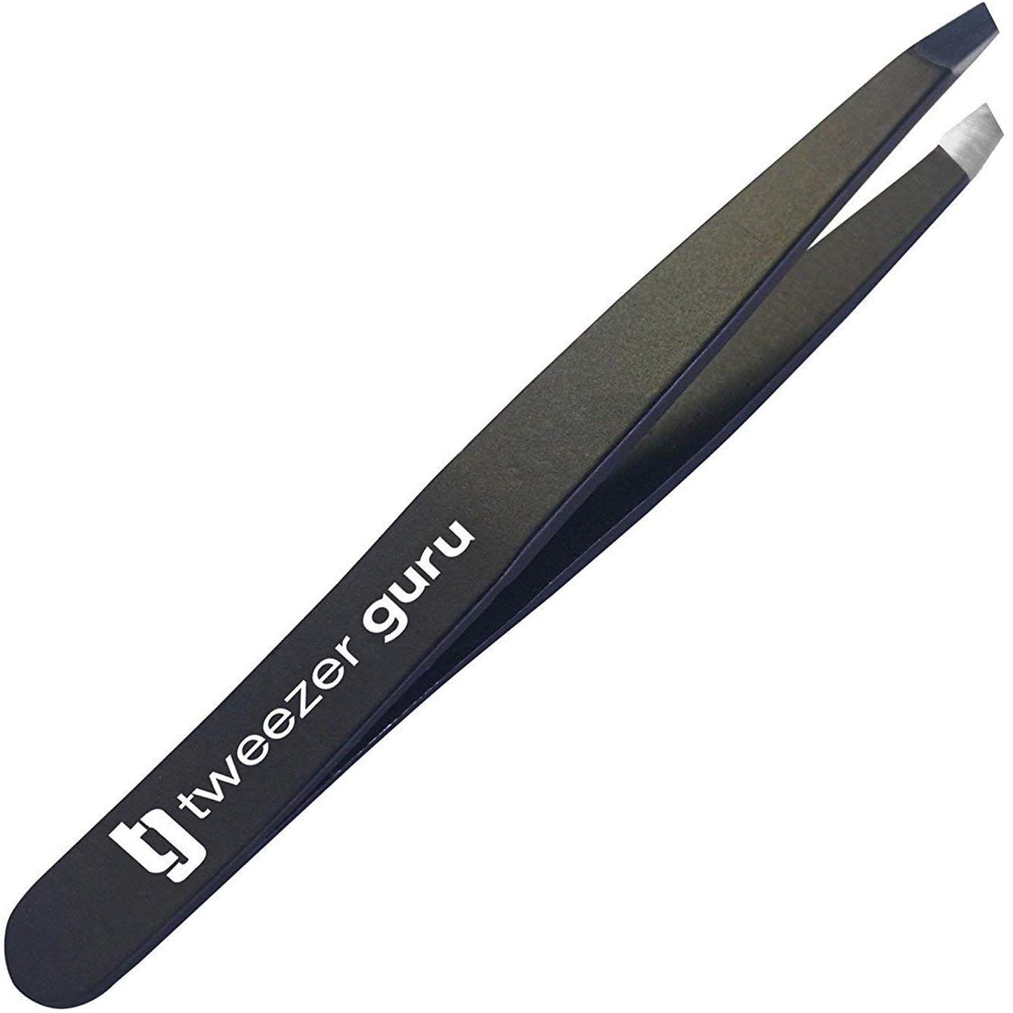 - Tweezer Guru Eyebrow Tweezers | Professional, Stainless Steel |Slanted Ingrown Hair Tweezers -