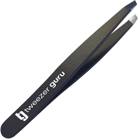 - Tweezer Guru Eyebrow Tweezers | Professional, Stainless Steel |Slanted Ingrown Hair Tweezers -