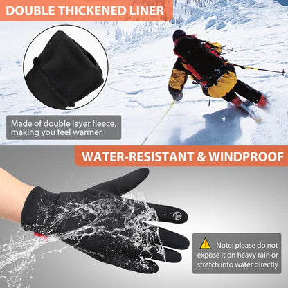 - Yobenki Warm Winter Gloves, Anti Slip Touchscreen Gloves Windproof and Water Resistant Running Gloves Thermal Gloves Cold Weather Cycling Gloves for Men Women Walking Riding Driving Cycling
