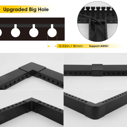 - StaGeek Cable Trunking | 9 Pieces of Cable Management Kit -