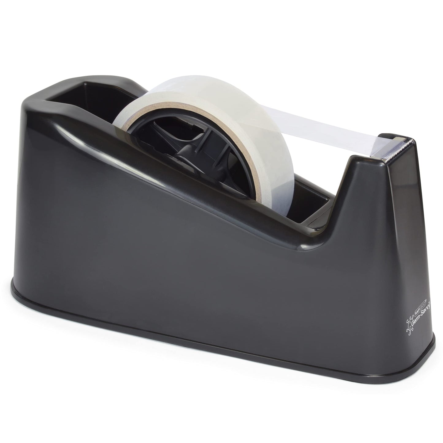 - Rapesco 1695 Germ-Savvy Antibacterial | 500 Heavy Duty Tape Dispenser | 1 Clear Tape Roll -