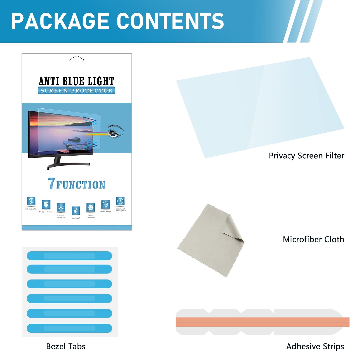 - Lively Life 27 inch Blue Light Computer Screen Protector | Blue Light Blocking Filter -
