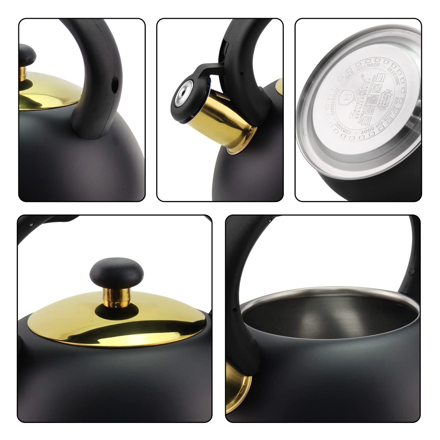 - SHANGZHER Stovetop Tea Kettle | Gas Hobs | 3L Stainless Steel Induction Kettle -