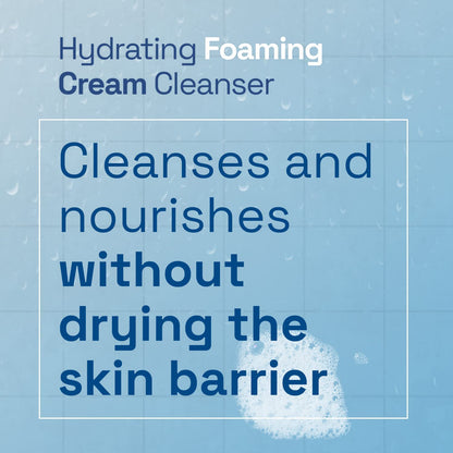 Cetaphil Hydrating Foaming Cream Cleanser and Makeup Remover, 473ml, Face Wash with Niacinamide for Normal, Dry or Sensitive Skin, Vegan-Friendly