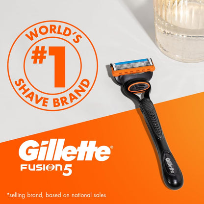 - Gillette Fusion5 Men's Razor | 10 Razor Blade Refills with Precision Trimmer | 5 Anti-Friction Razor Blades -