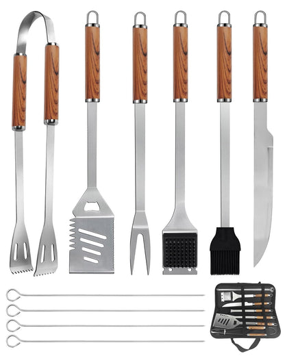- KALAHOL 11-in-1 BBQ Tools Set | Extra Thick Stainless Steel Grill Tool Set | Storage Bag -