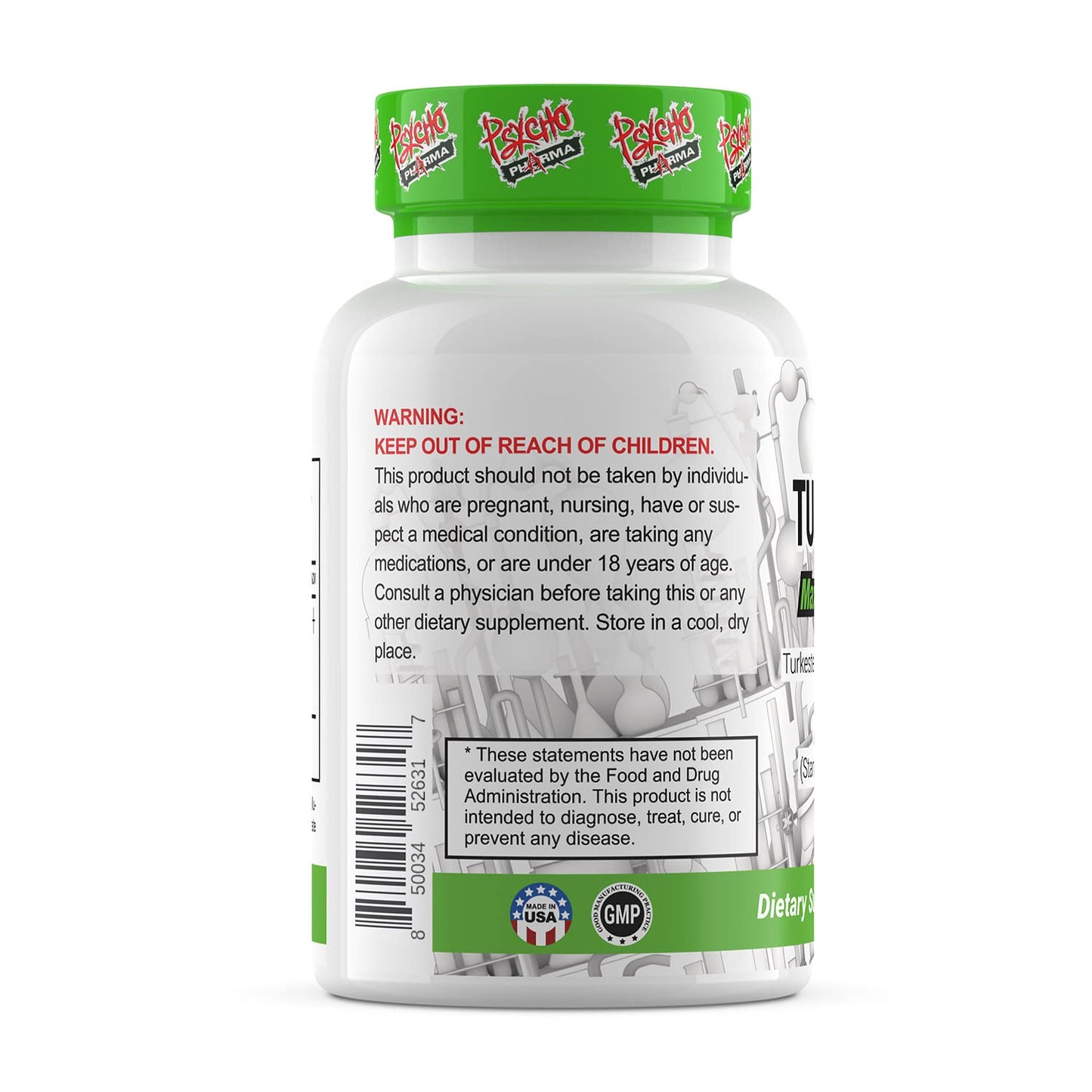 - Psycho Pharma Turkesterone 20% (1000 mg) | 120 count -