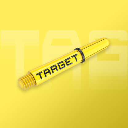 - TARGET Darts Pro Grip Tag Shaft (9 Pack) | Multipack Shafts | Dart Shaft Set | Black & Yellow, Short Length -