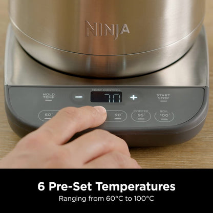 - Ninja Perfect Temperature Kettle | 1.7L | Temperature Control | LED Display -