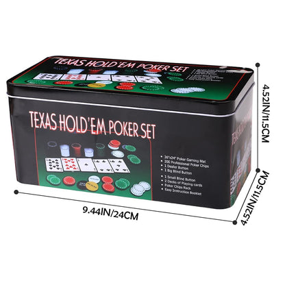 - Poker Chip Set for Texas Holdem | Blackjack 200 Chips Poker Set | 200 pcs -