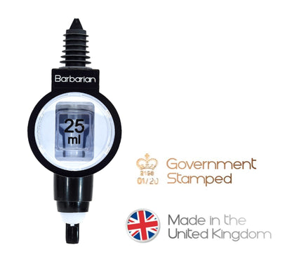 Barbarian 4/6 Bottle Optics for Spirits - Bar Butler Shot Measure Bracket Alcohol Wine Upside Down Drink Dispenser Home bar Garage Man cave (4 Bottle Professional)