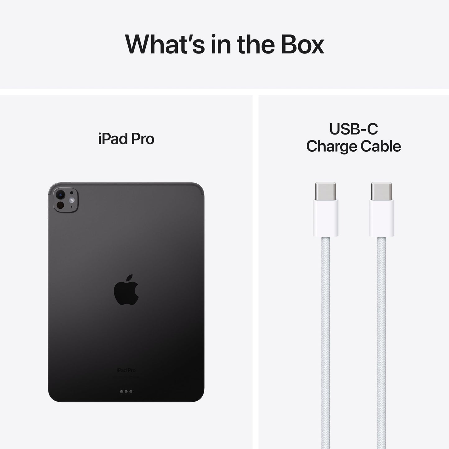Apple iPad Pro 11-inch (M4): Ultra Retina XDR display, 256GB, Landscape 12MP Front Camera/12MP Back Camera, LiDAR scanner, Wi-Fi 6E, Face ID, All-Day Battery Life, Standard glass - Space Black