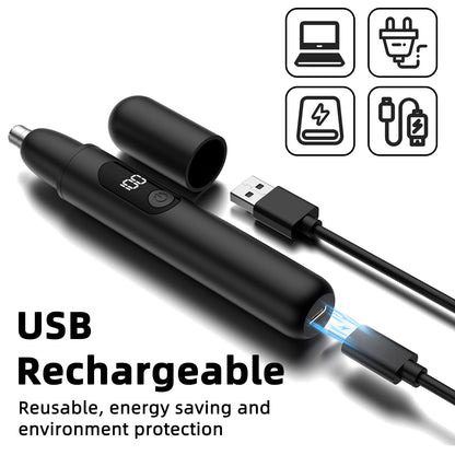 - Nose Hair Trimmer | Rechargeable | Cordless -