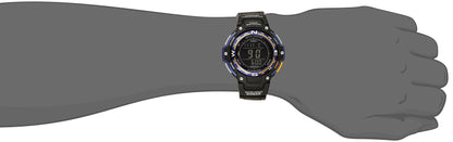 Casio Men's SGW-100-2BCF Twin Sensor Digital Display Quartz Black Watch, Blue/Black, 3T, Digital,Smart Watch