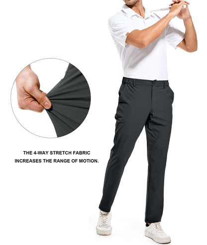 - Holure Men's Golf Trousers | Waterproof Straight-Fit Golf Pants | Lightweight Stretch Outdoor Pants -