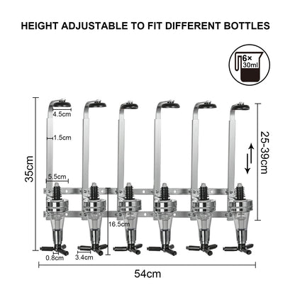 - Trintion 6 Bottle Optics For Home Bar | Wall Mounted | 6 x 30ml |  For Home Pub -