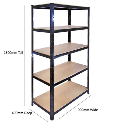 - EAZILIFE 5 Tier Boltless Shelving Storage Kit | Consists of 1 x 5 Tier Corner Shelving Rack 2 x 900mm Straight 5 Tier Shelf Units -