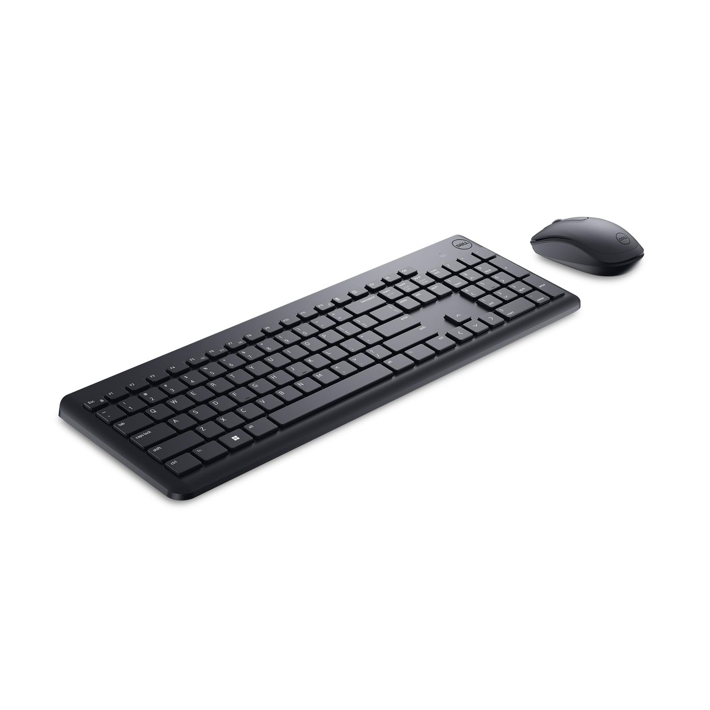 Dell KM3322W Wireless Keyboard and Mouse, UK QWERTY Full-Size Keyboard with Spill-Resistant Keys, 1000 DPI Mouse with Scroll Wheel, Black