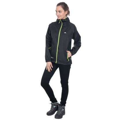 - Trespass Qikpac Jacket | Black | Compact Packaway Waterproof Jacket -
