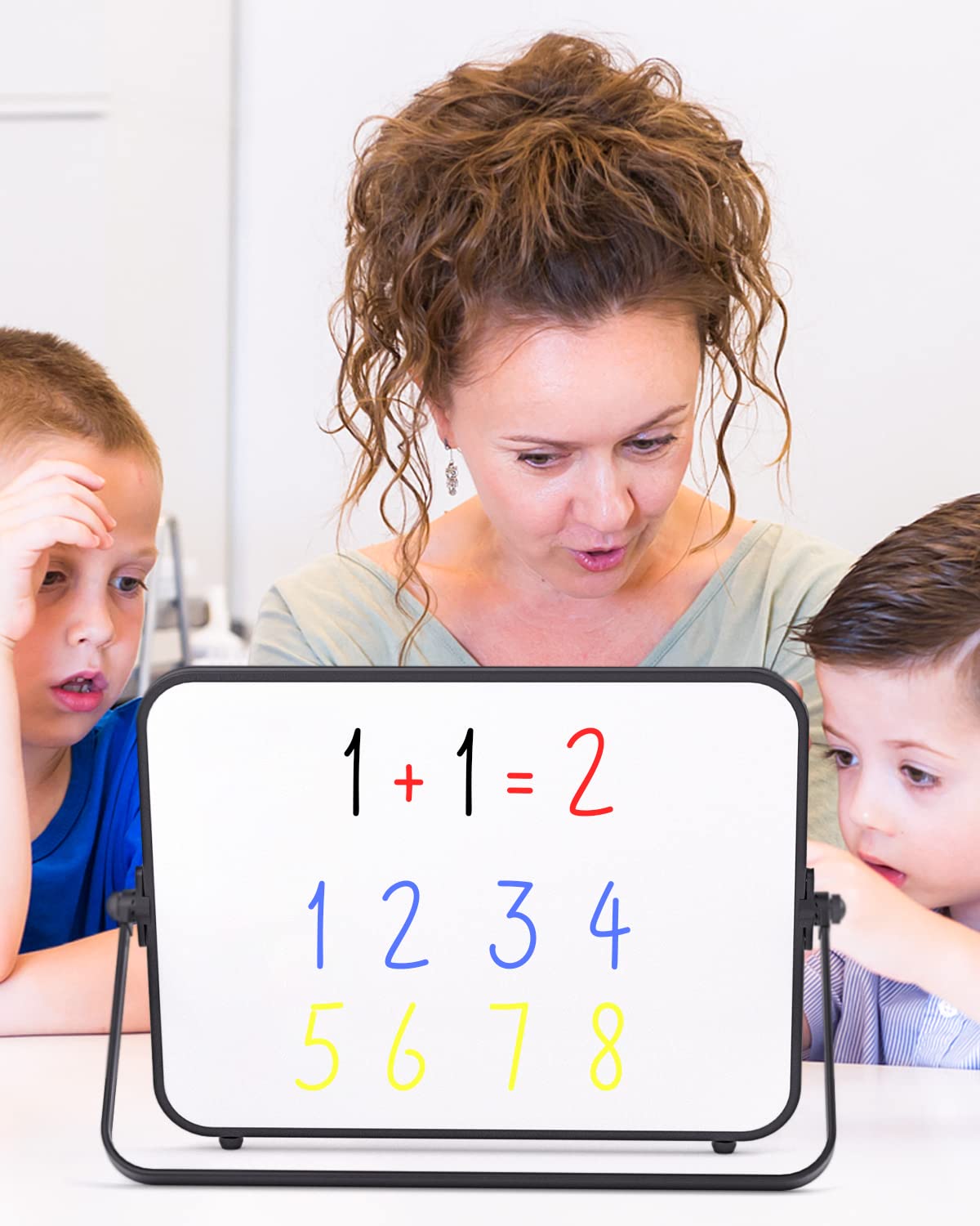 - Nicpro Dry Erase Small Whiteboard | A4 with Non-Slip Stand -