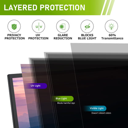 - LAMA 24 Inch Computer Privacy Screen Filter | Universal Computer Monitor Privacy Filters -