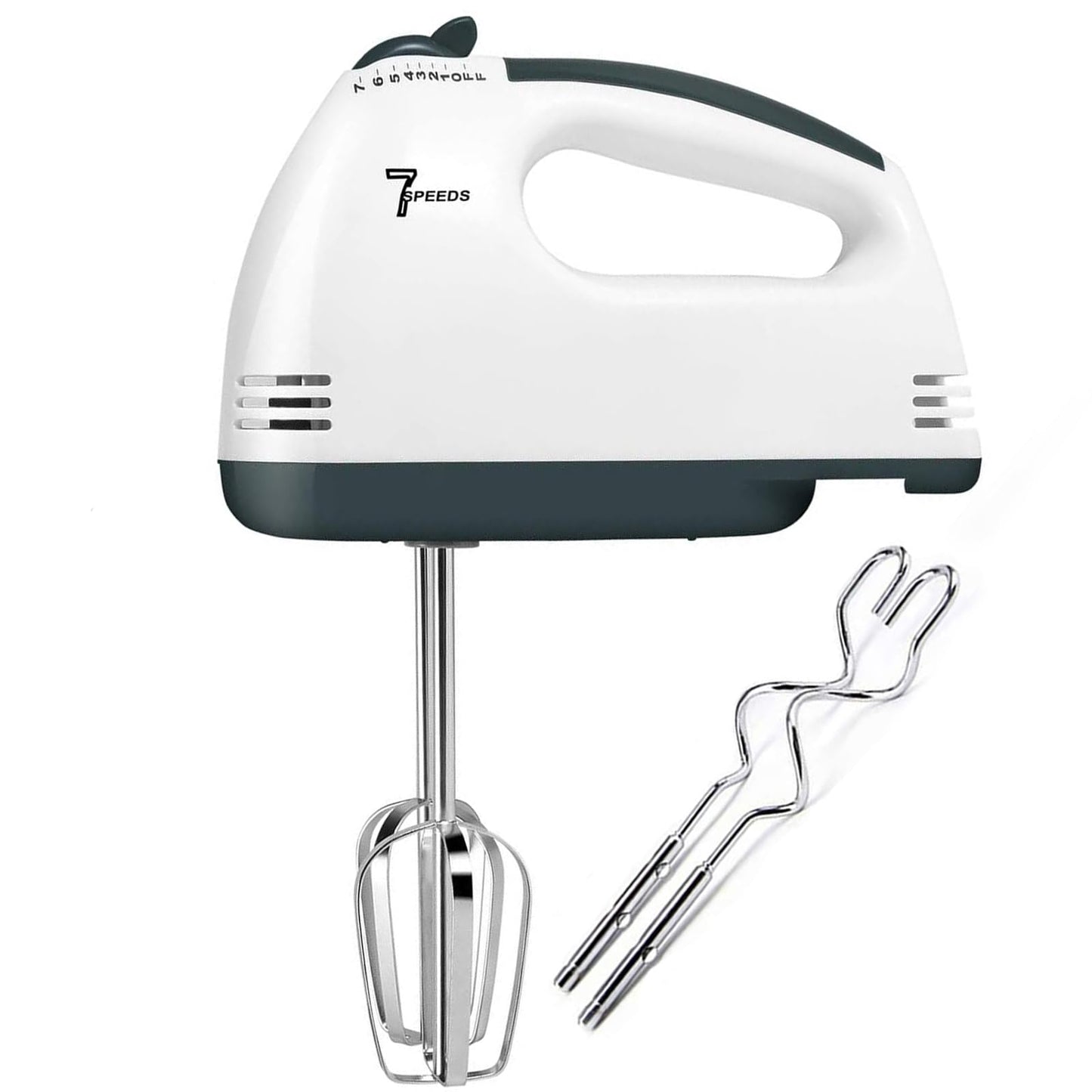 - Hand Mixer | Electric Hand Whisk | Electric Hand Mixers for Baking | 7-Speed Small Stainless Steel Handheld Mixer -