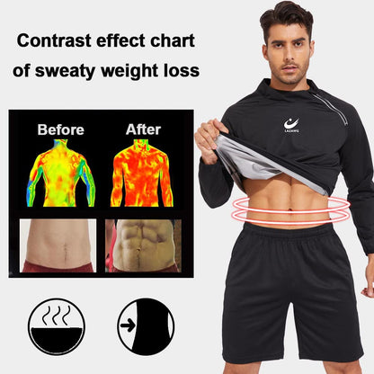 - LAZAWG Sauna Jacket | Long Sleeves | Short Side Zip | Sauna Suit -