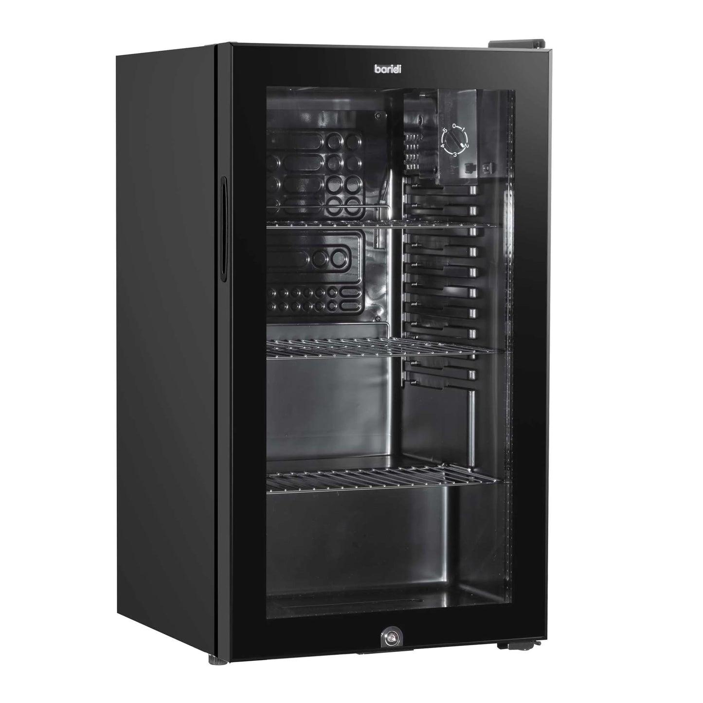 Baridi 85L Under Counter Drinks/Beer & Wine Cooler Fridge with Light, Black - DH13