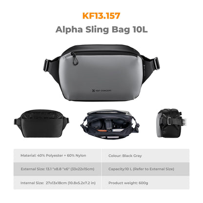 - K&F Concept Camera Sling Bag | 10L Camera Bag for DSLR and Lenses -