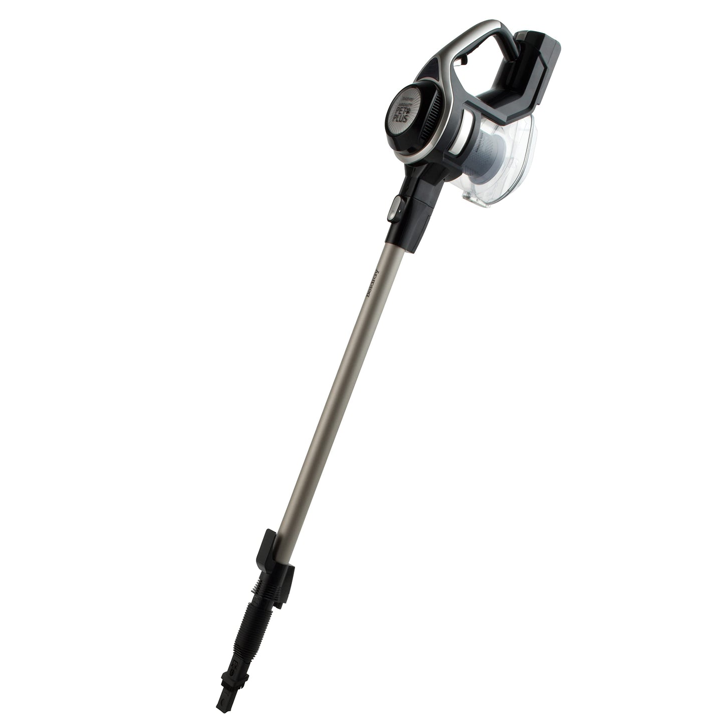 Beldray BEL01195-150 Airgility+ Cordless Stick Vacuum – Upright Vacuum Cleaner, 22.2V Rechargeable Battery, Handheld Car Vac, Motorised LED Floor Brush, 1.2 L Dust Tank, Includes Pet Tool, Platinum