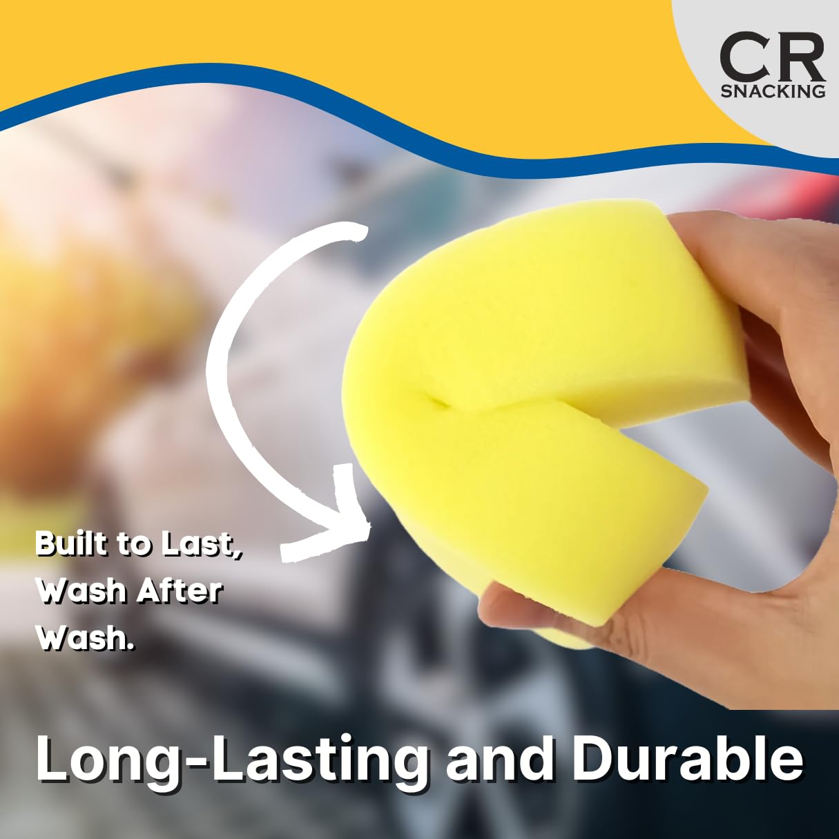 CAR SPONGES (Pack of 9) - Car Wash Sponges Bulk | Car Wash Sponges Large | Car Window Cleaning Car Sponge | Car Care Sponges For Car Cleaning | Sponges Car Washing | Car Window Cleaning Supplies